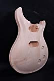 Corpo di chitarra incompiuto legno d'acero di mogano per chitarra elettrica di ricambio Set in