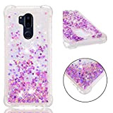 Cover LG G7 / G7 ThinQ 2018, SHUYIT Glitter Liquido Silicone Custodia Luxury Bling fluente Floating Quicksand Sparkly Cute Cover ...