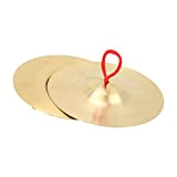 Crash Cymbal, 2 pezzi di strumento a percussione con piatti in ottone per bambini adulti