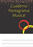 Cuaderno Pentagramas musical: partituras en blanco pauta ancha