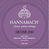 CUERDAS GUITARRA CLASICA - Hannabach (900/MHT) Silver 200 (Juego Completo)