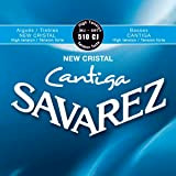 CUERDAS GUITARRA CLASICA - Savarez (510/CJ) New Cristal Cantiga Azul Tension Fuerte (Juego Completo)