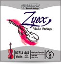 CUERDAS VIOLIN - D´Addario (Zyex DZ310A) (Juego Completo) Medium Violin 4/4