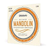 D'Addario EJ80 Phosphor Bronze Set per Mandolino Octave, Tensione Media, 12-46