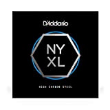 D'Addario NYS010 - Singola corda in acciaio liscio per chitarra, scalatura .010