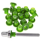 Danmar - Confezione da 100 rondelle in nylon, colore: Verde