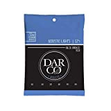 Darco Strings D520 - Corde per chitarra acustica 80/20, in bronzo chiaro 12-54