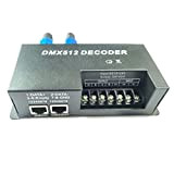 DC12-24V RGBW DMX 512 Decoder Controller LED, RGB LED DMX512 Decoder 3 Channel per LED Strip Light