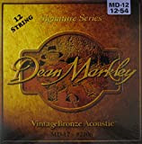 Dean Markley® »SIGNATURE SERIES - VINTAGE BRONZE 2206/12 MEDIUM - 12-STRING ACOUSTIC« Corde per Chitarra Acustica - 012/054 12-String