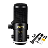 Deity VO-7U Microfono a condensatore per microfono dinamico in metallo per podcasting, registrazione, live streaming, gioco Interfaccia monitor integrata da ...