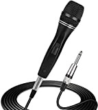 Depusheng C3 Microfono vocale dinamico professionale a bobina mobile Microfono unidirezionale cardioide dinamico palmare con interruttore ON/OFF per canto, karaoke ...
