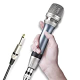 Depusheng C90 Microfono professionale cablato Microfono vocale dinamico Microfono palmare per casa KTV, canto, discorso, matrimonio, palcoscenico, attività all'aperto