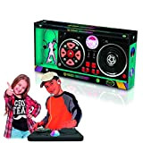 DEQUBE - 916D00040, Mixer per DJ con varie basi ed effetti, include la palla da discoteca lampeggiante, connessione Bluetooth ai ...