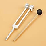 Diapason 128HZ Diapason Set Medical Chakra Hammer Ball Diagnostic Ear Tuning Fork 128HZ Alluminio, per relax, decompressione, neurologia, otorinolaringoiatria