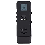 Dispositivo di registrazione dello schermo, registratore vocale digitale portatile con lettore MP3 per riunioni per sport(Nero)
