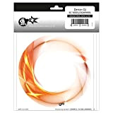 dj-skins Denon SC5000 Jogwheel Skin Orange Swirl (Pair) -
