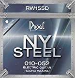 Dogal® »RW155D ELECTRIC GUITAR SET NICKELSTEEL« Corde per chitarra elettrica - Nickel Plated Steel Roundwound - Hex Core - 010/052