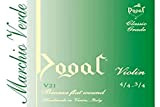 Dogal® »V21 VIOLIN SET MARCHIO VERDE 4/4-3/4 BRONZE« Corde per Violino - Bronze Flat Wound