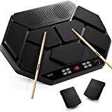 Donner Electronic Drum Kit - Tamburo elettrico portatile da tavolo integrato, 150 suoni/30 canzoni, collegamento al PC per giochi di ...