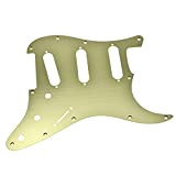 Dopro 11 Foro Metallo Alluminio Anodizzato Moderno Strat SSS Ponte Reversed Pickguard Adatto per Jimi Hendrix Stratocaster Oro