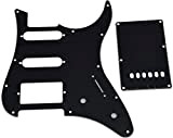 Dopro - Battipenna e piastra protettiva posteriore per tremolo Trem, per chitarra HSS, compatibile con chitarra Yamaha Pacifica, nero a ...