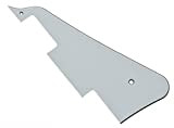 Dopro Guitar pick Guard Fits usa Gibson Les Paul, White 3 Ply (WBW)