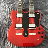 Double Headed Electric Guitar 12 String + 6 String Red Steel String Guitar Acoustic The Guitar Acoustic Guitars