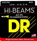 DR String LLR-40 Hi-Beam Set di corde per basso, Argento