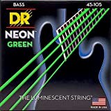 DR String NGB-45 Neon Green Set di corde per basso