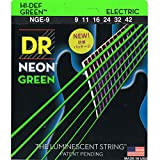 DR String NGE-9 Neon Green Set di corde per chitarra elettriche