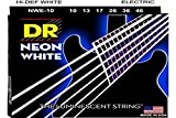 DR String NWE-10 Neon White Set di corde per chitarra elettriche