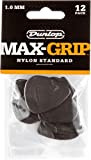 Dunlop 449 Max Grip STANDARD Nylon Picks 1.00 mm, black (12-pack)