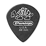 Dunlop 482 TORTEX PITCH BLACK JAZZ III Picks (12-Pack) 0.88 mm