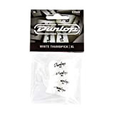 Dunlop 9004P White Plastic Thumbpicks Ex Large - 4 Picks