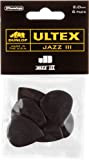 Dunlop Ultex Jazz III Plettri, 2 mm, Nero, 6 Pezzi