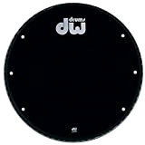 DW drum workshop GB26 K nero 66 cm ventilato per grancassa, W/Logo bianco