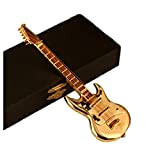 DWQ Ornamenti Modello per Chitarra elettrica in Rame, Dorato Classico Mini Strumenti Musicali Decorazioni per Amanti della Musica/Amici