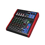 EIRAA Mixer Audio Suono Pulito! Canale Debra PRO 6 USB Audio del Mixer con 99 Dsp Effetti digitali for DJ ...