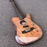 Electric Guitar Electric Guitar Hollow Body And Rosewood Bridge Electric Guitar Acoustic Steel String Guitars Guitar (Color : Guitar) (Guitar)
