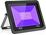 Eleganted 30W Luce Nera UV, 395-400nm Faretto UV LED con spina, IP66 Faro UV LED Impermeabile,Black light Decorare per Acquario, ...