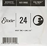 Elixir chitarra chitarra 0.024 (80/20 Bronzo, rivestimento Polyweb)