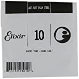 Elixir® Strings Anti-Rust Plated Plain Steel Corda Singola (.010)