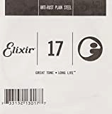 Elixir® Strings Anti-Rust Plated Plain Steel Corda Singola (.017)