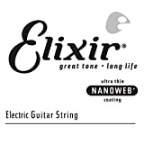 Elixir® Strings Anti-Rust Plated Plain Steel Corda Singola (.018)