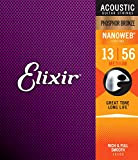 Elixir® Strings Phosphor Bronze Acoustic Guitar Strings w NANOWEB® Coating, Medium (.013-.056)