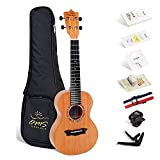 Enya ukulele Concerto OMS-02 23 pollici con top in mogano massiccio, borsa imbottita, accordatore, tracolla, capotasto, corde di scorta, plettri, ...