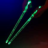 Eqwr Bacchette Batteria Elettronica Luminose Accessori Strumento Musicale Bambini Luce Rossa Tamburo Scudo antisommossa Laser Blu Gadget