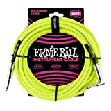 Ernie Ball, Cavo per strumenti, 3,05 m, giallo neon