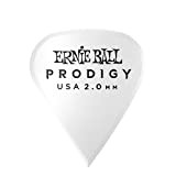 Ernie Ball, Prodigy Sharp, Plettri da 2,0 mm, colore bianco, confezione da 6