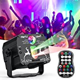 ESMART Luci Discoteca LED 60 Modalità RGB Luci DJ a Ritmo di Musica, Proiettore Natale con Telecomando per Feste Karaoke ...